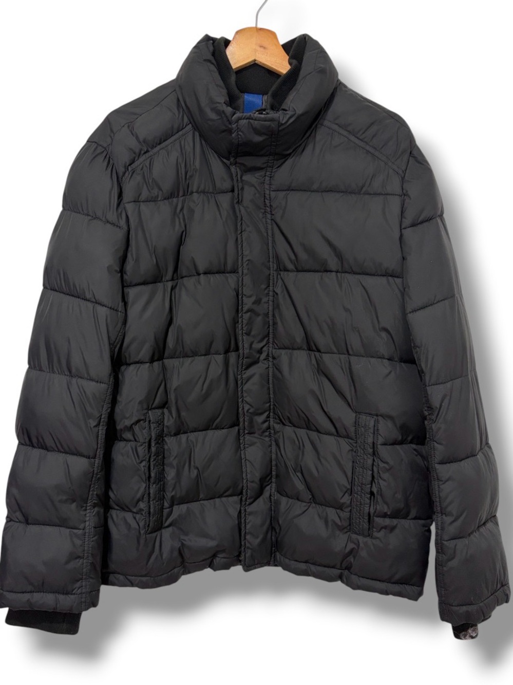Andrew Marc Medium Black Puffer Jacket Men's Quilted 100% Nylon Winter Coat